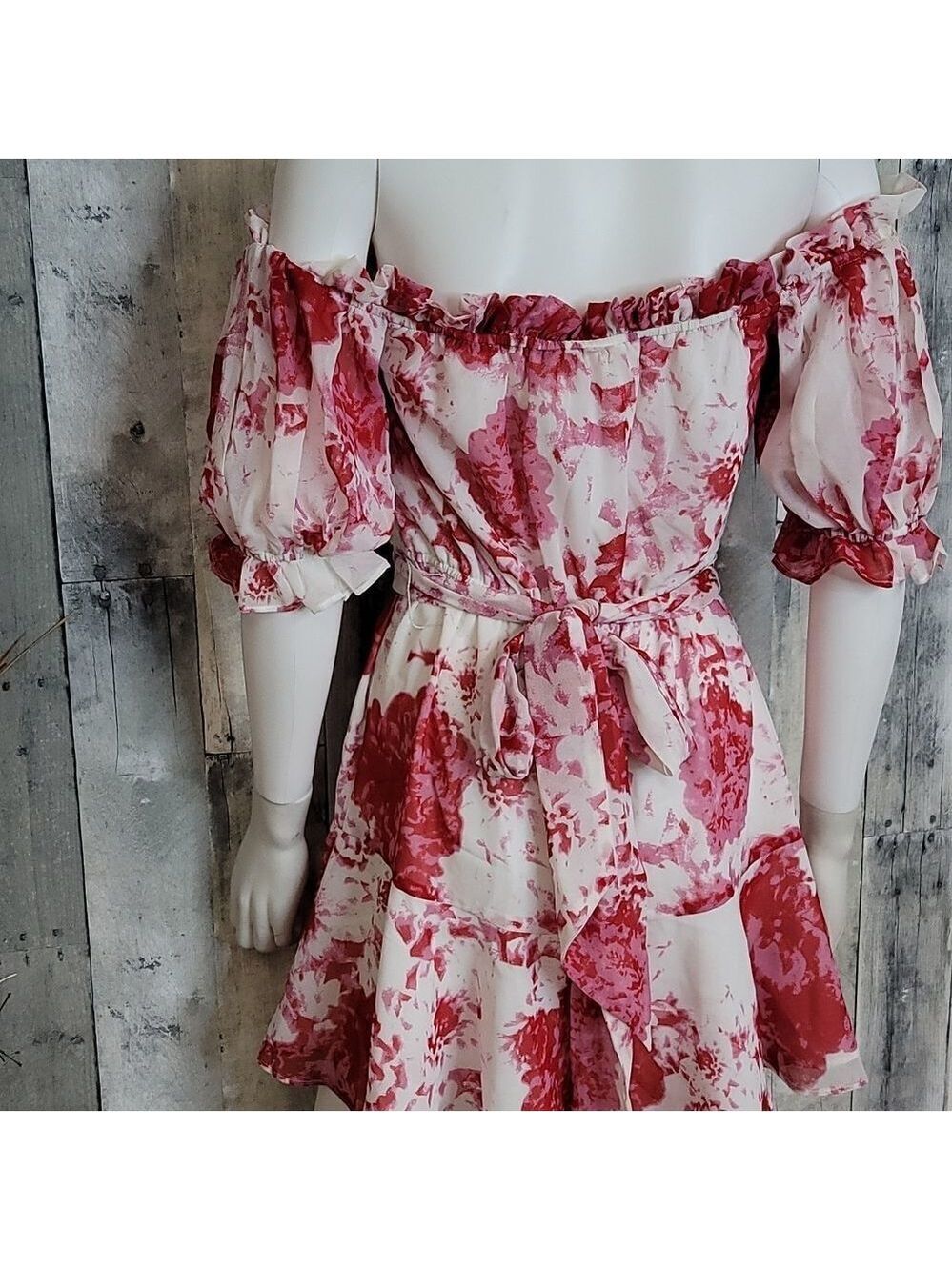 Keepsake The Label Ruffle Rose Mini Dress - Picture 9 of 13